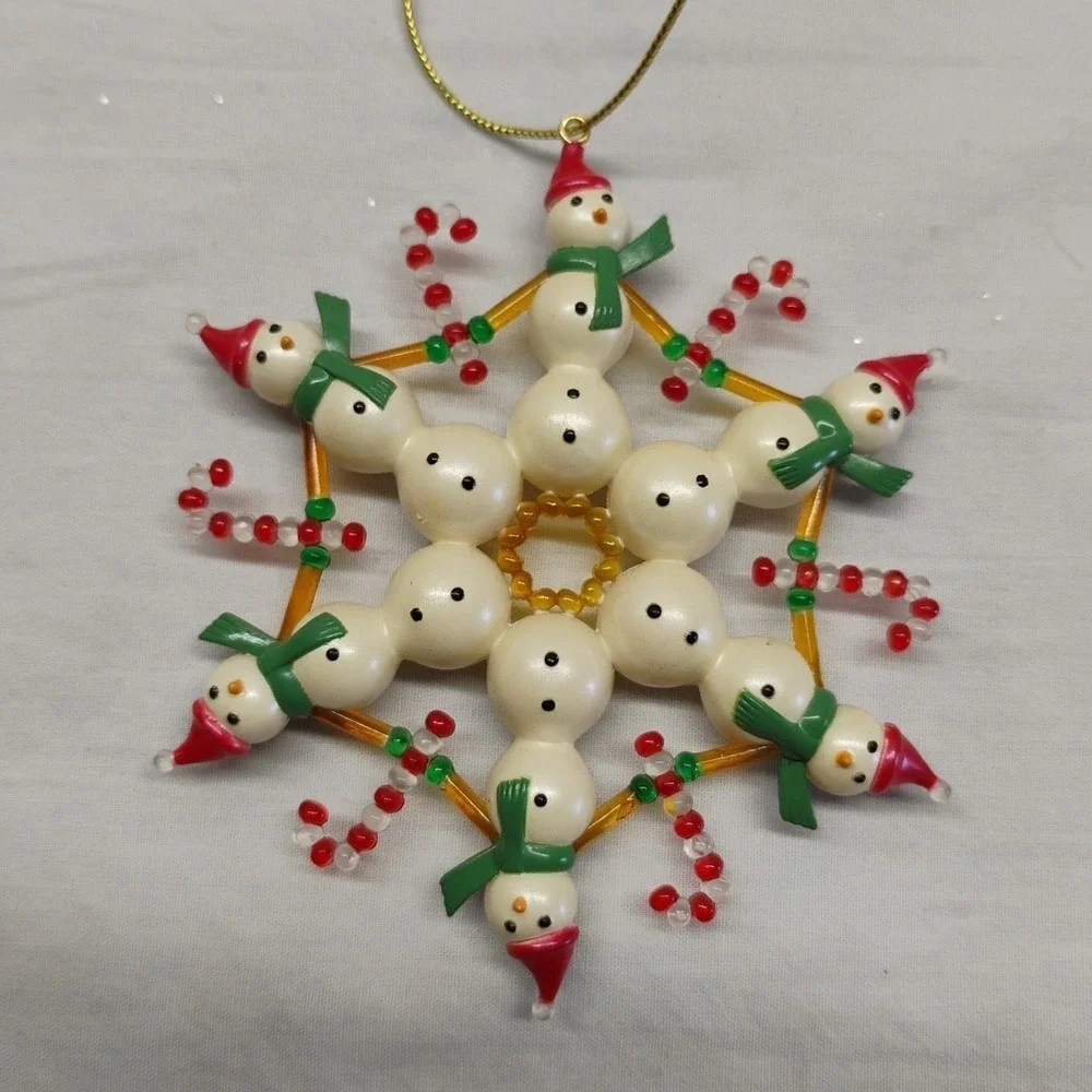 Hallmark Snowman Ornament 8pc Lot 2003-2005 Ornaments Christmas Tree Snowmen VTG